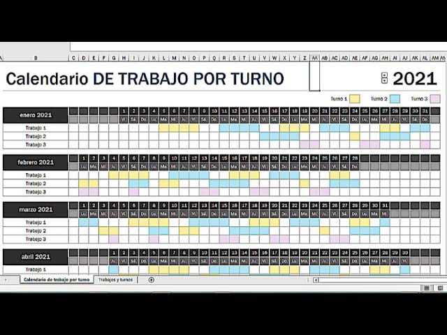como organizar horarios y turnos de trabajo